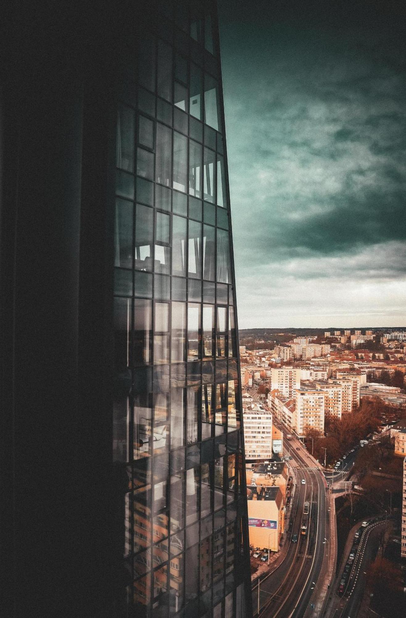 Hanza Tower Szczecin, Floor 21, City - River View Exterior foto